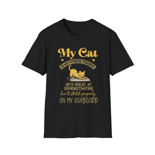 Funny Cat Lover Graphic Tee - My Fitness Trainer