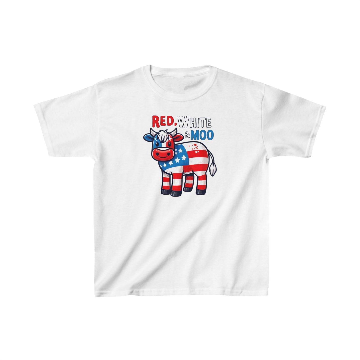 Red, White & Moo Kids Heavy Cotton™ Tee