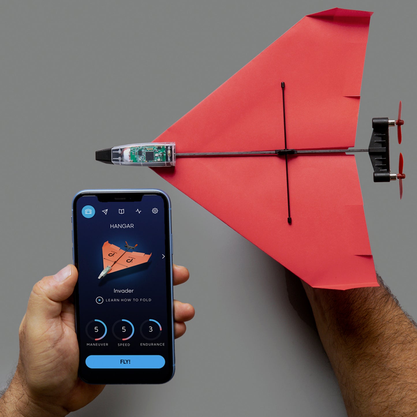 Powerup 4.0 -Smartphone RC Controlled Paper Airplane Kit