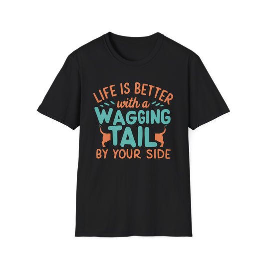 Funny Dog Lover Graphic Tee - Life is Better