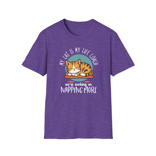 Funny Cat Lover Graphic Tee - My Life Coach