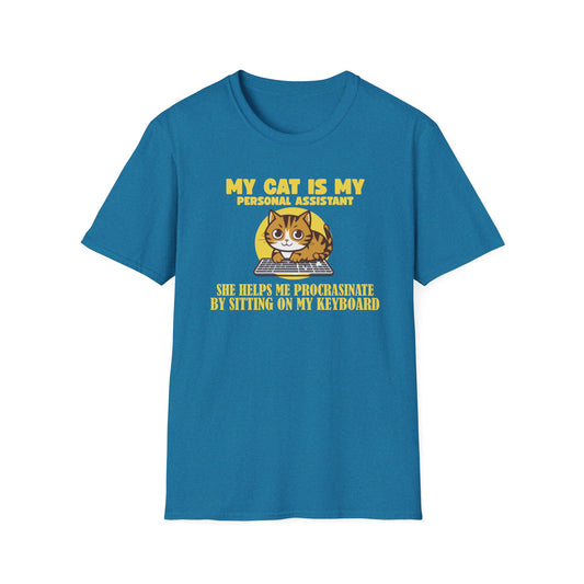 Funny Cat Lover Graphic Tee - My Personal Assistant