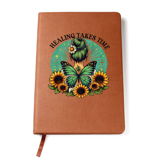 Healing Takes Time - Harmony Leather Journal