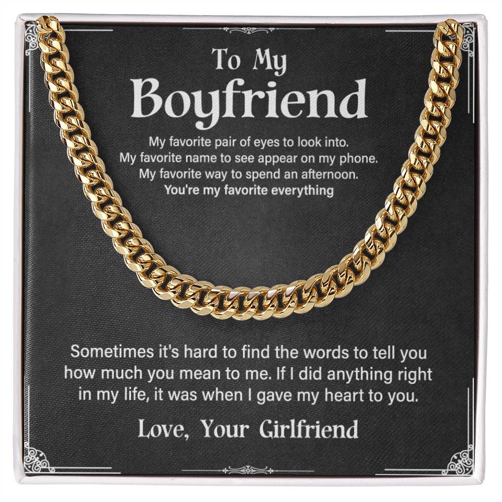 To My Boyfriend - I Gave You My Heart - The Apex Chain