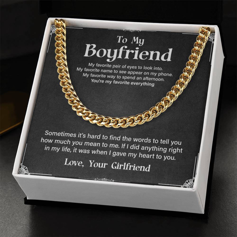 To My Boyfriend - I Gave You My Heart - The Apex Chain