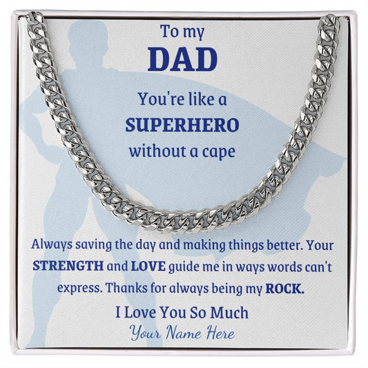 Personalize It - To My Dad, You're Like A Superhero - Apex Chain