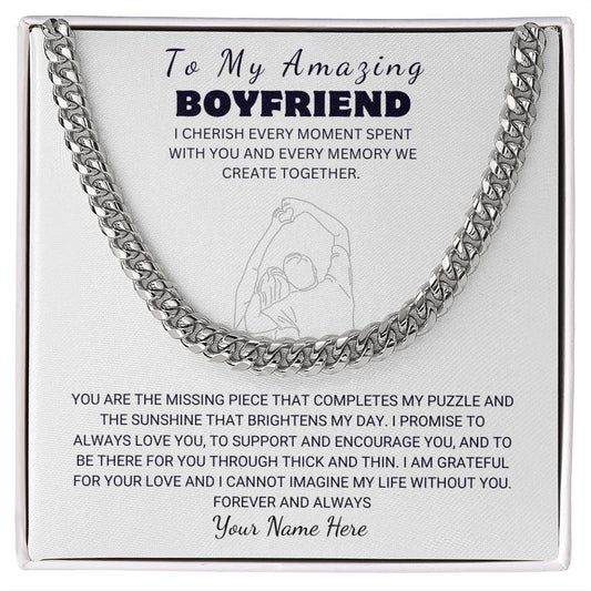 To My Amazing Boyfriend, I Cherish Every Moment - Apex Chain