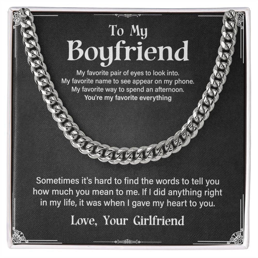 To My Boyfriend - I Gave You My Heart - The Apex Chain