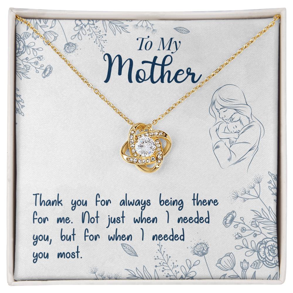 To My Mother, Thank You For Always Being There - Infinite Love Necklace