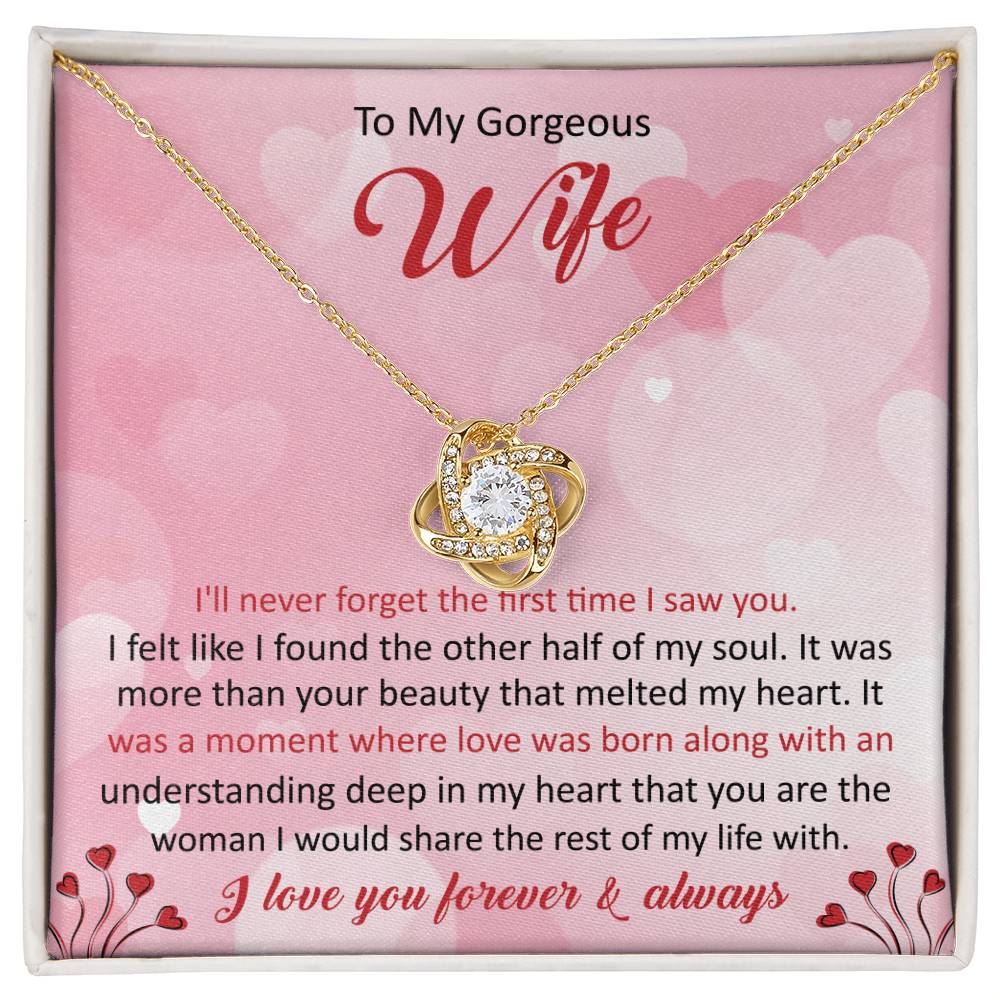 To my gorgeous wife, I'll never forget - Infinite Harmony Necklace