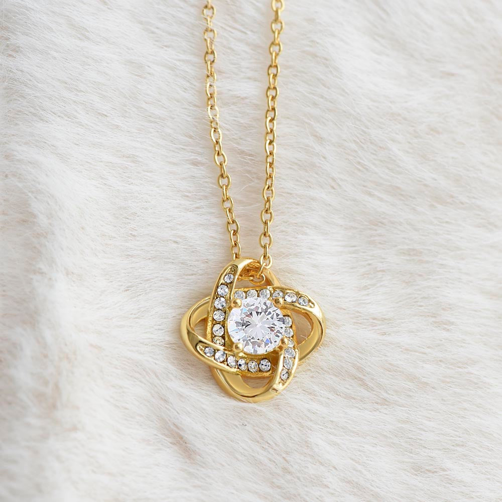 To our Amazing Bonus Mom, In our hearts - Infinite Love Necklace