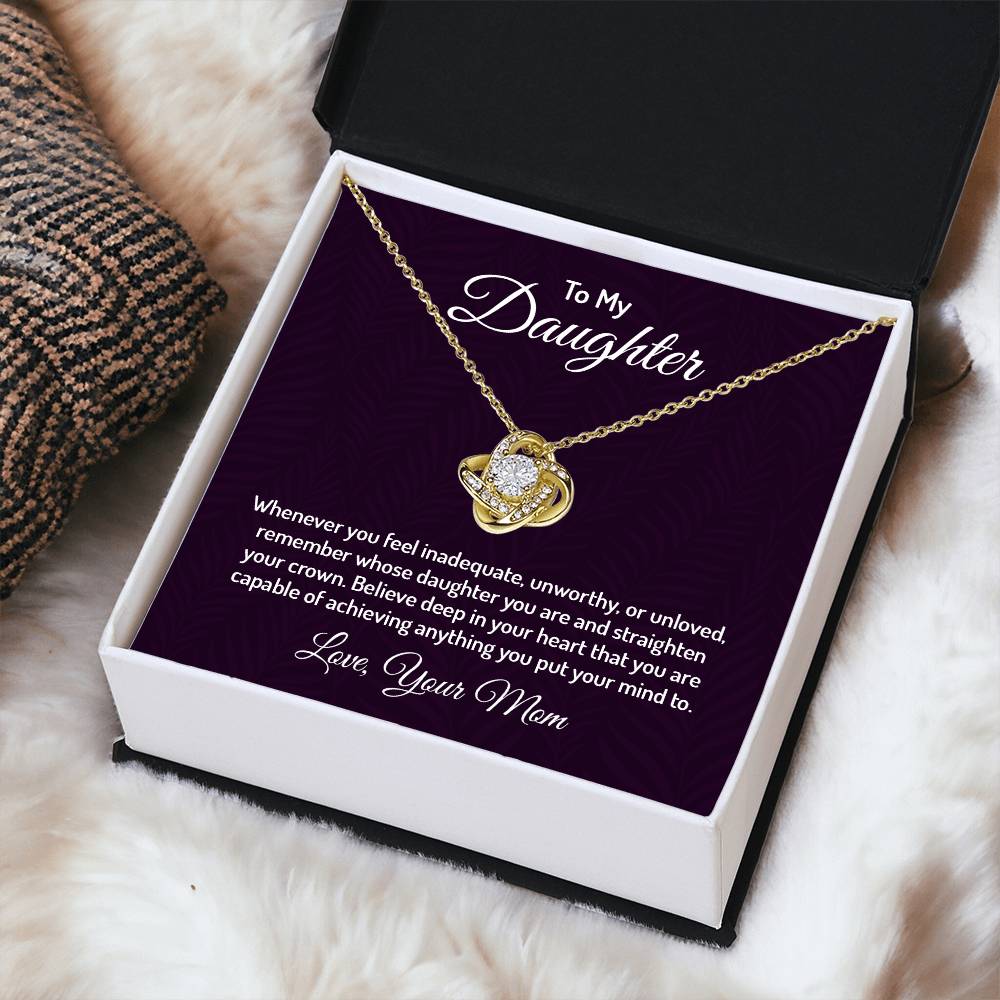 To My Lovely Daughter, In Your Heart - Infinite Love Necklace