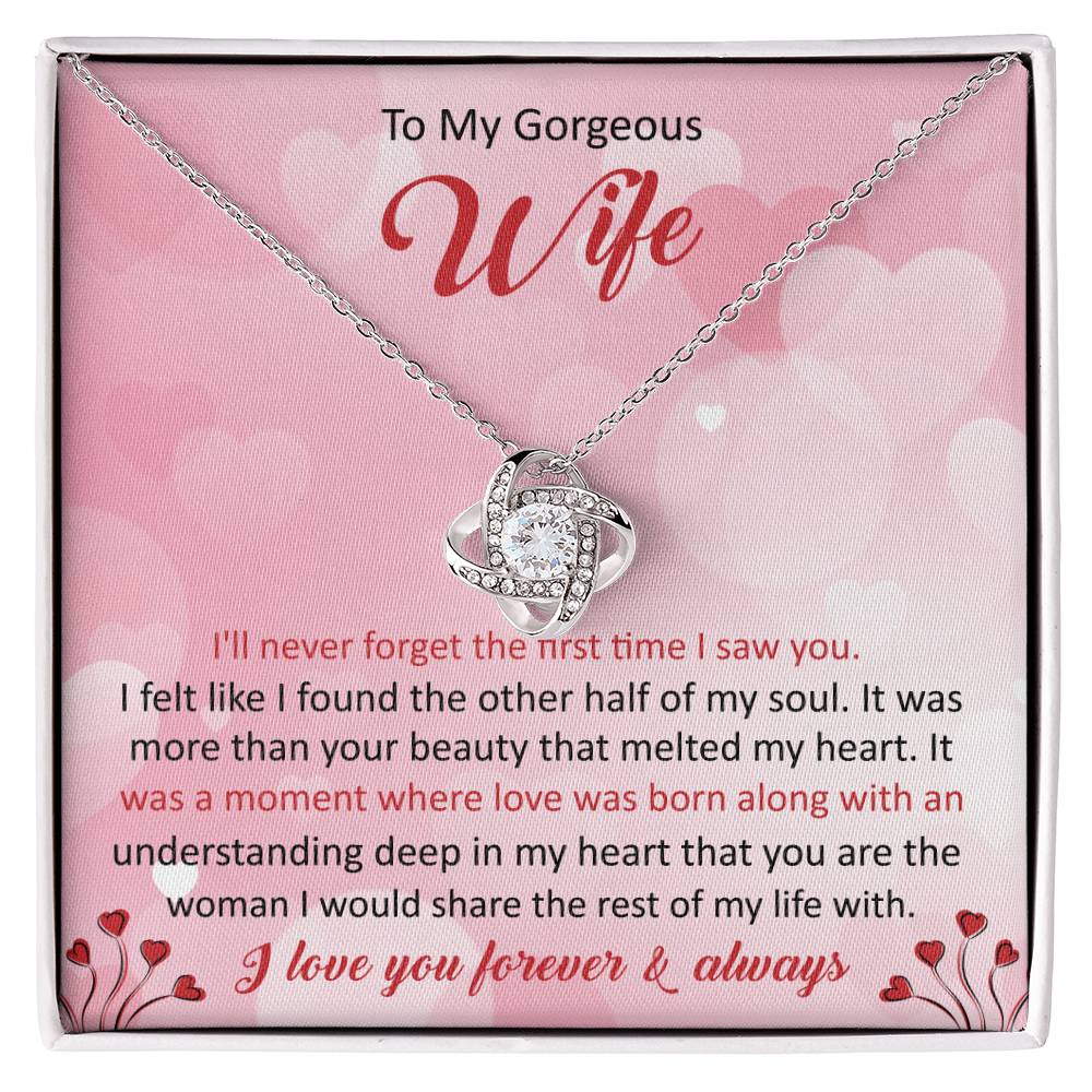 To my gorgeous wife, I'll never forget - Infinite Harmony Necklace