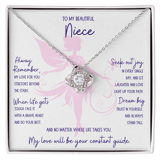 To My Beautiful Niece, Always Remember Fairy- Infinite Love Necklace