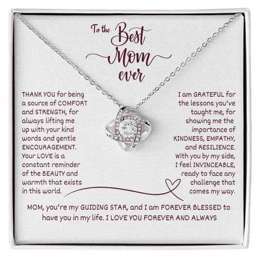 To The Best Mom Ever, Thank You - Infinite Love Necklace