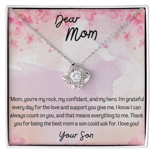 Dear Mom, My Rock - Infinite Love Necklace