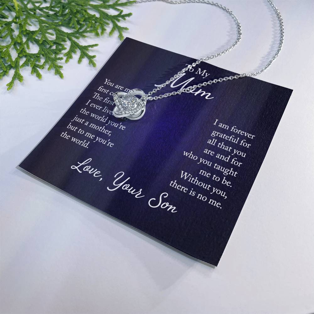 To My Mom, You are my first country - Infinite Love Necklace