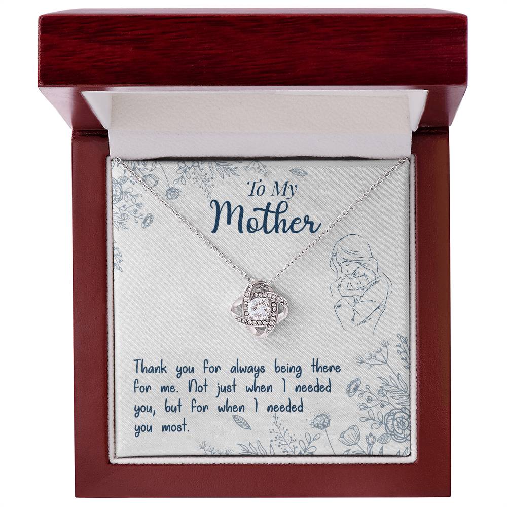 To My Mother, Thank You For Always Being There - Infinite Love Necklace