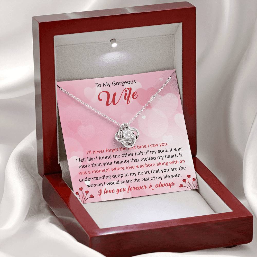 To my gorgeous wife, I'll never forget - Infinite Harmony Necklace