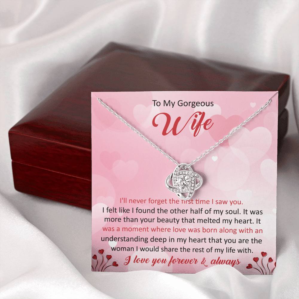 To my gorgeous wife, I'll never forget - Infinite Harmony Necklace