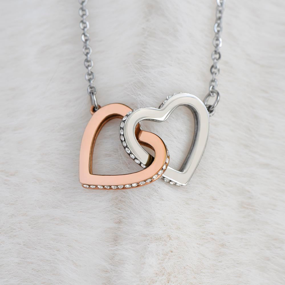 To My Daughter, You got This - Heart to Heart Necklace