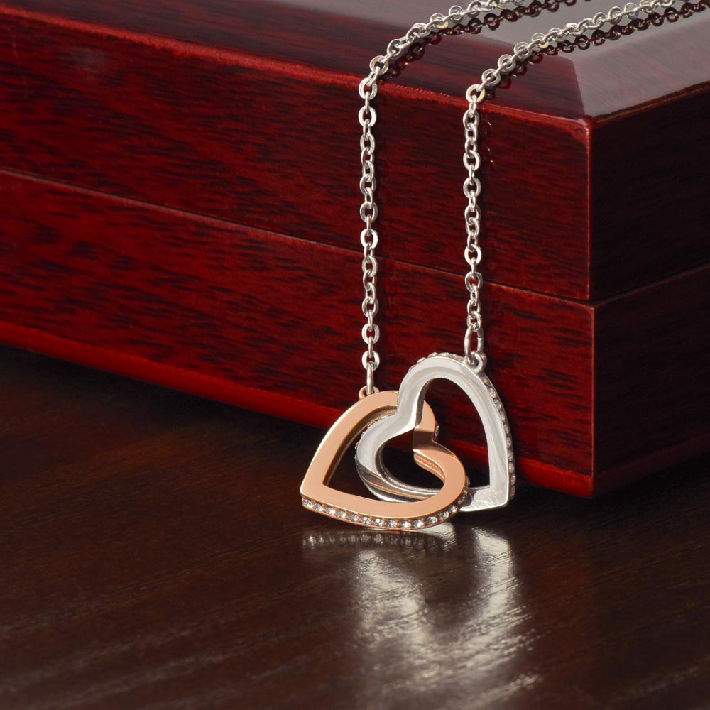 To My Daughter, You got This - Heart to Heart Necklace