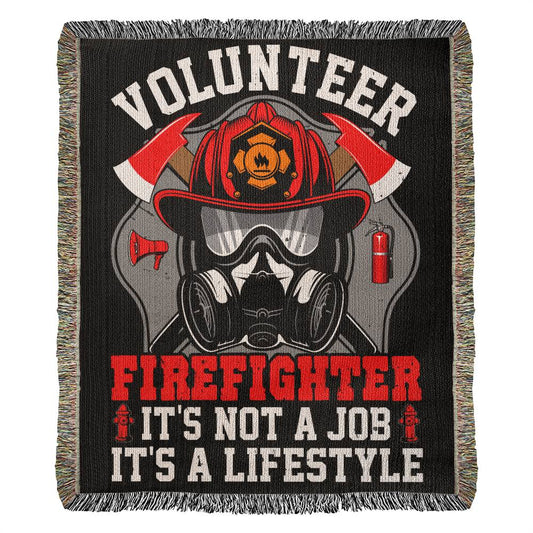 Firefighter - It's A Lifestyle - Harmony Woven Blanket