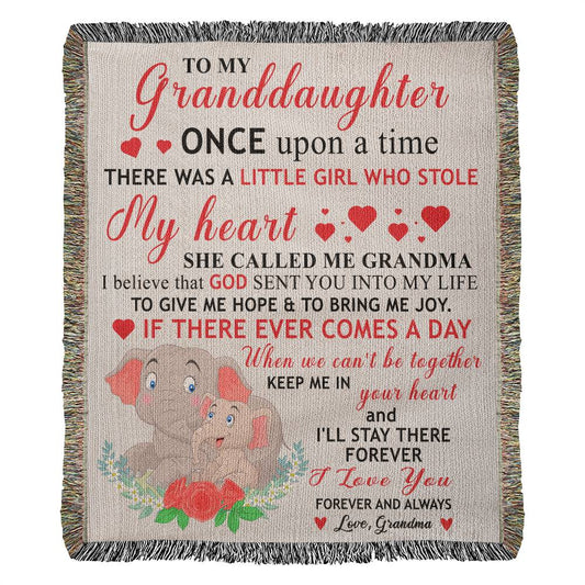 Granddaughter - Once Upon A Time - Harmony Woven Blanket