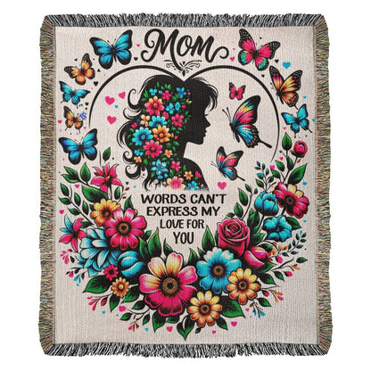 Mom, Words Can't Express - Harmony Woven Blanket