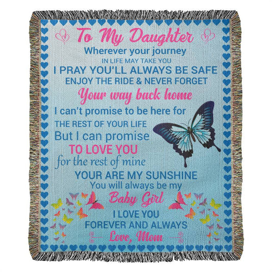 Daughter - Enjoy The Ride - Harmony Woven Blanket