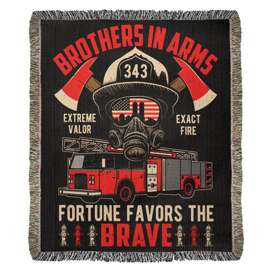 Firefighter - Brothers In Arms -Harmony Woven Blanket