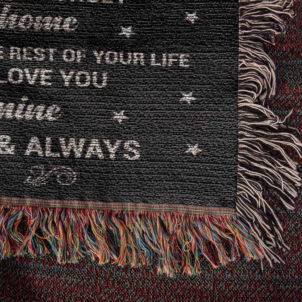 Son Firefighter - Always Be Safe - Harmony Woven Blanket