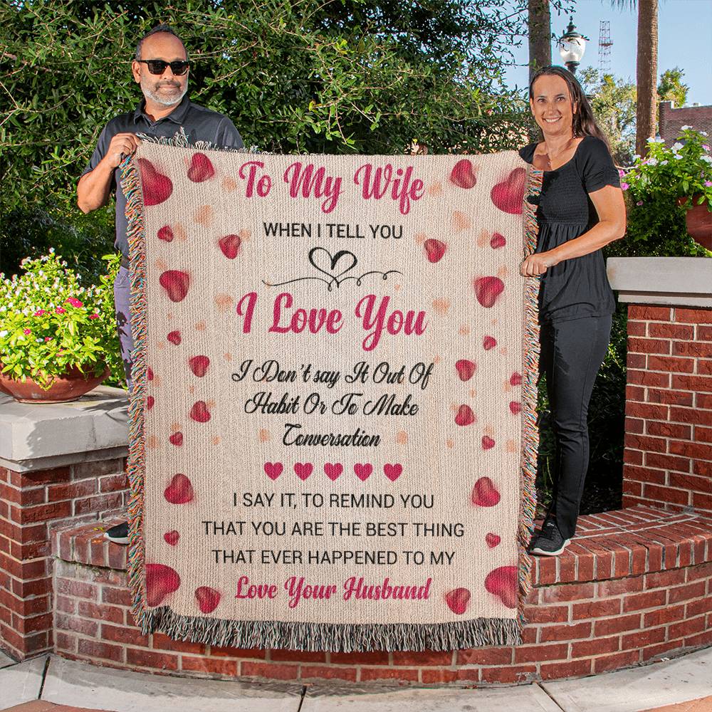 Wife - To Remind You  - Harmony Woven Blanket