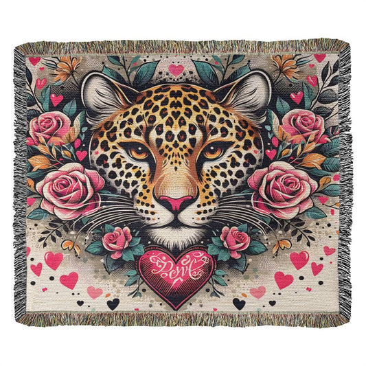 Heart Of A Leopard - Harmony Woven Blanket