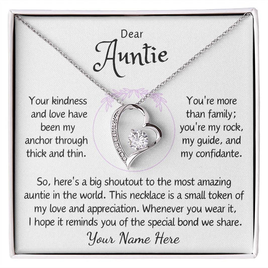 Dear Auntie, Your Kindness and Love - Endless Devotion Necklace